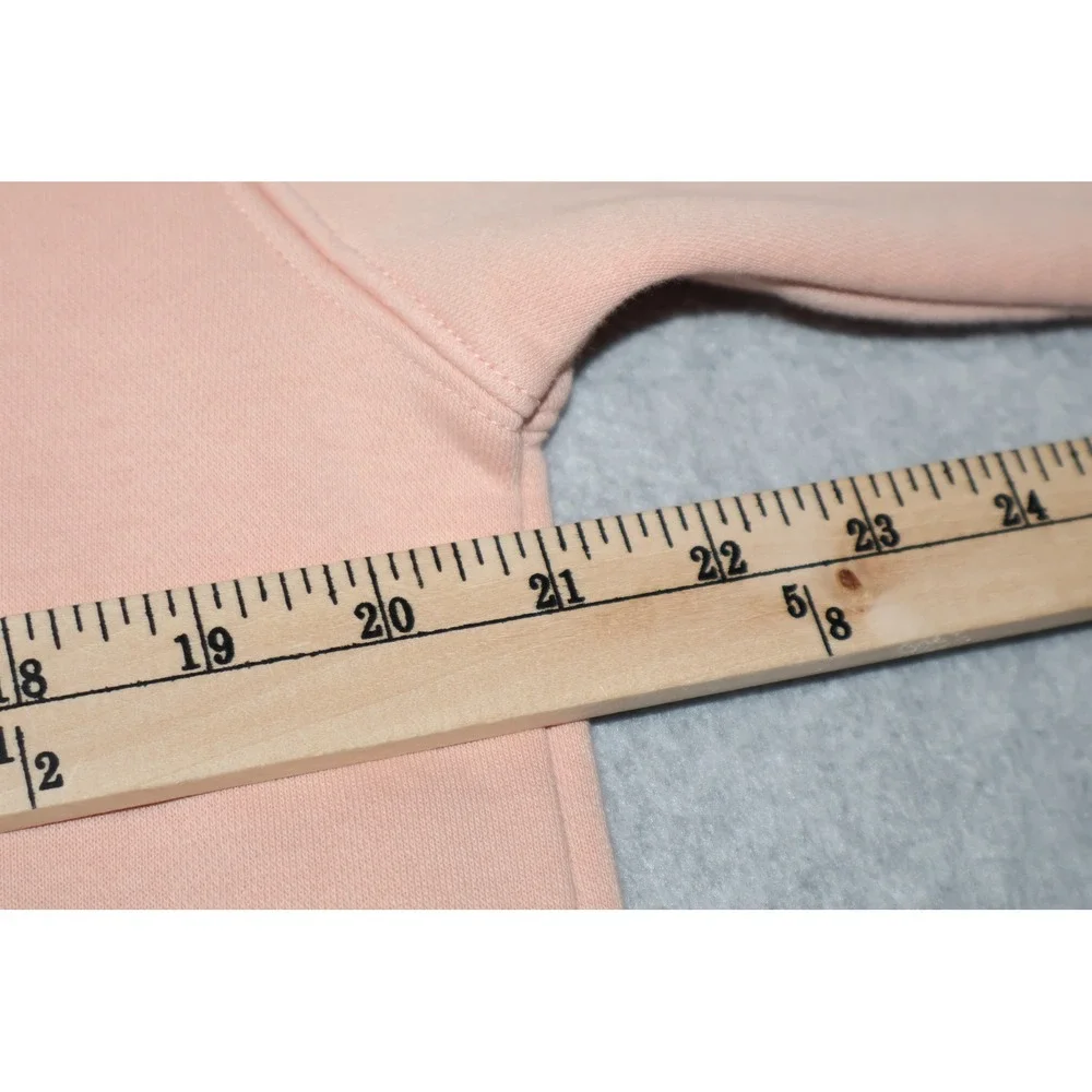 Nike Crewneck Sweatshirt Women XXS Peach Pink Oversized Mini Swoosh **